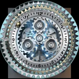 blue light and gears
