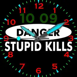 Safety Face w/Animations and dual variables and lighter digital time