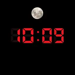 Retro LED 1976 w moon phase on. 24hr