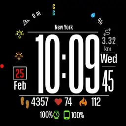 simple clock w/b