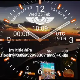 Aviation Pilot Watchface SUNRISE