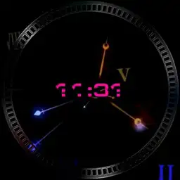 neon clock