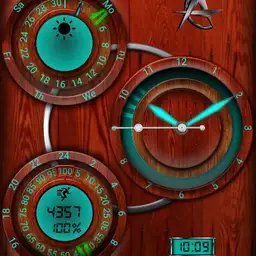 wood glows for Mi Watch