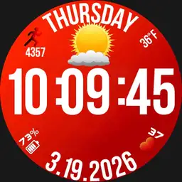 digital big simple circular watch Copy