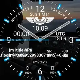 Aviation Pilot Watchface COCKPIT
