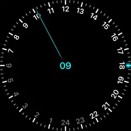 24-hour single hand + min + sec