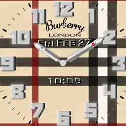 Burberry London steps Silver