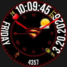 superman Circular digital and clasic watch 10 Copy