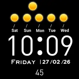 Weather clock