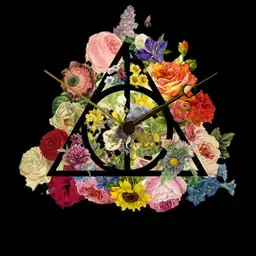 floral deathly hallows