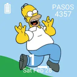 Homero corriendo cuadrado square simpsons
