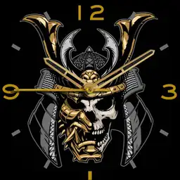 Brute ANDEDDO Samurai Demon Skull Gold Silver