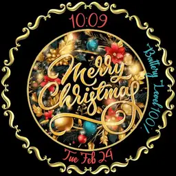 Elegant Merry Christmas Wreath