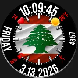 lebanon circular digital & classic watch 5 Copy