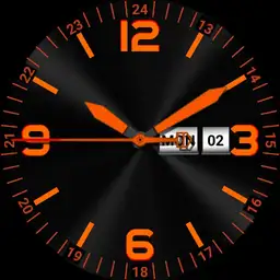 Orange on black. high visibility v2