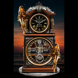 Controls Ithica calendar clock