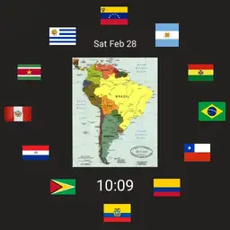 South America, Map