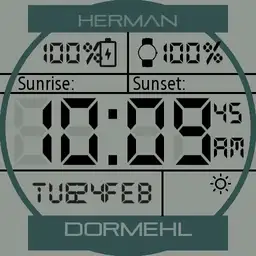 Herman se Digitale Horlosie met weer