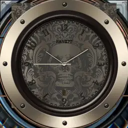 Skull watch face.