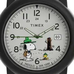 Snoopy Timex Camping Green