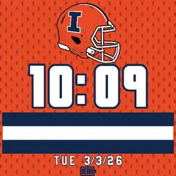 Fighting Illini Orange Helmet 23