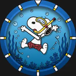 Scuba Snoopy Diver Watch by FASE