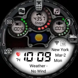 Digital watch 3d weather Pro 2