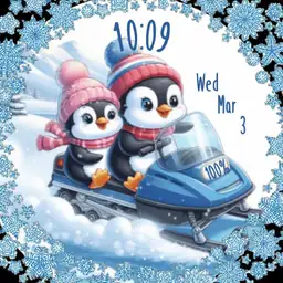 Snowmobiling Penguins