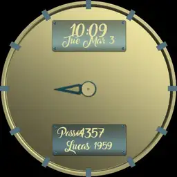 golden blue vintage