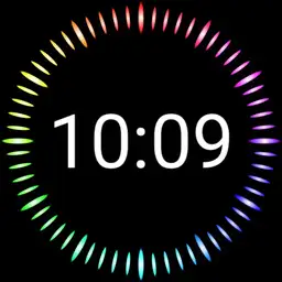 Fun Rainbow Digital Watch Face