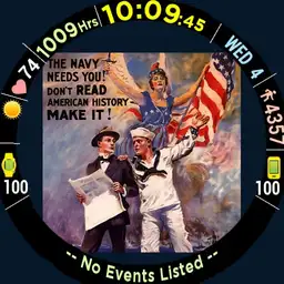 U.S. MILITARY Branches w/ Military Time - 24 Posters/Hr - Multiscreen WOS6
