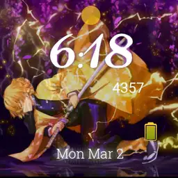 Zenitsu with kitana Demon slayer