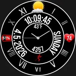 A circular digital & classic combo 4