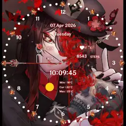Hutao skull watchface