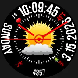 Circular digital watch 4