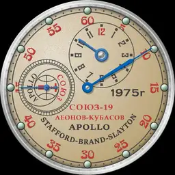 USSR Soviet Watch Regulateur. Experimental Flight. Apollo - Soyuz