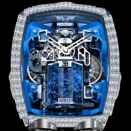 Jacob&Co Bugatti Chiron W16 Diamond Crusted.
