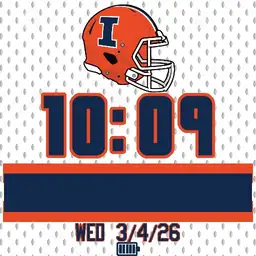 Fighting Illini Orange Helmet Away
