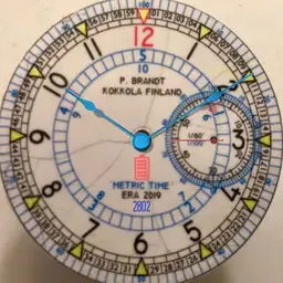 Pocket Watch with Metric time