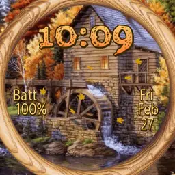 The Classic Autumn Mill Scene