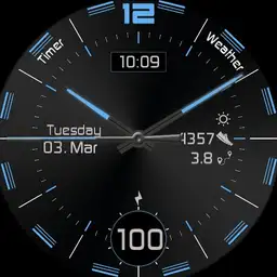 another colored analog watchface