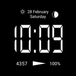 Simple black display