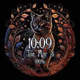 Artistic Halloween Cat