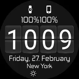 Simple digital battery and weather info Copy