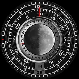 Brute LUNA Turntable Time Moon Watch with Moonphase and Lunar Day v1