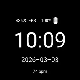 Digital Watch with ISO 8601 Date Format