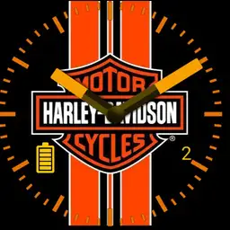 Harley Davidson orange stripes
