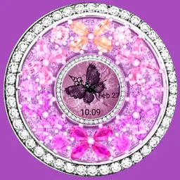 purple butterflies