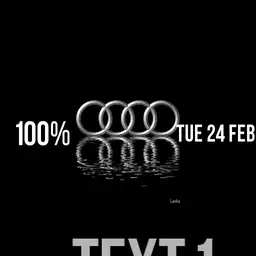 Animated Reflection Audi Logo BGC