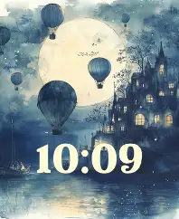 Baloons at night